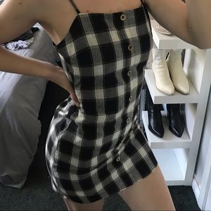Plaid mini dress